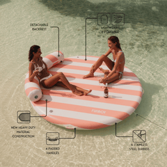 FUNBOY Inflatable Dock & Floating Island - Pink