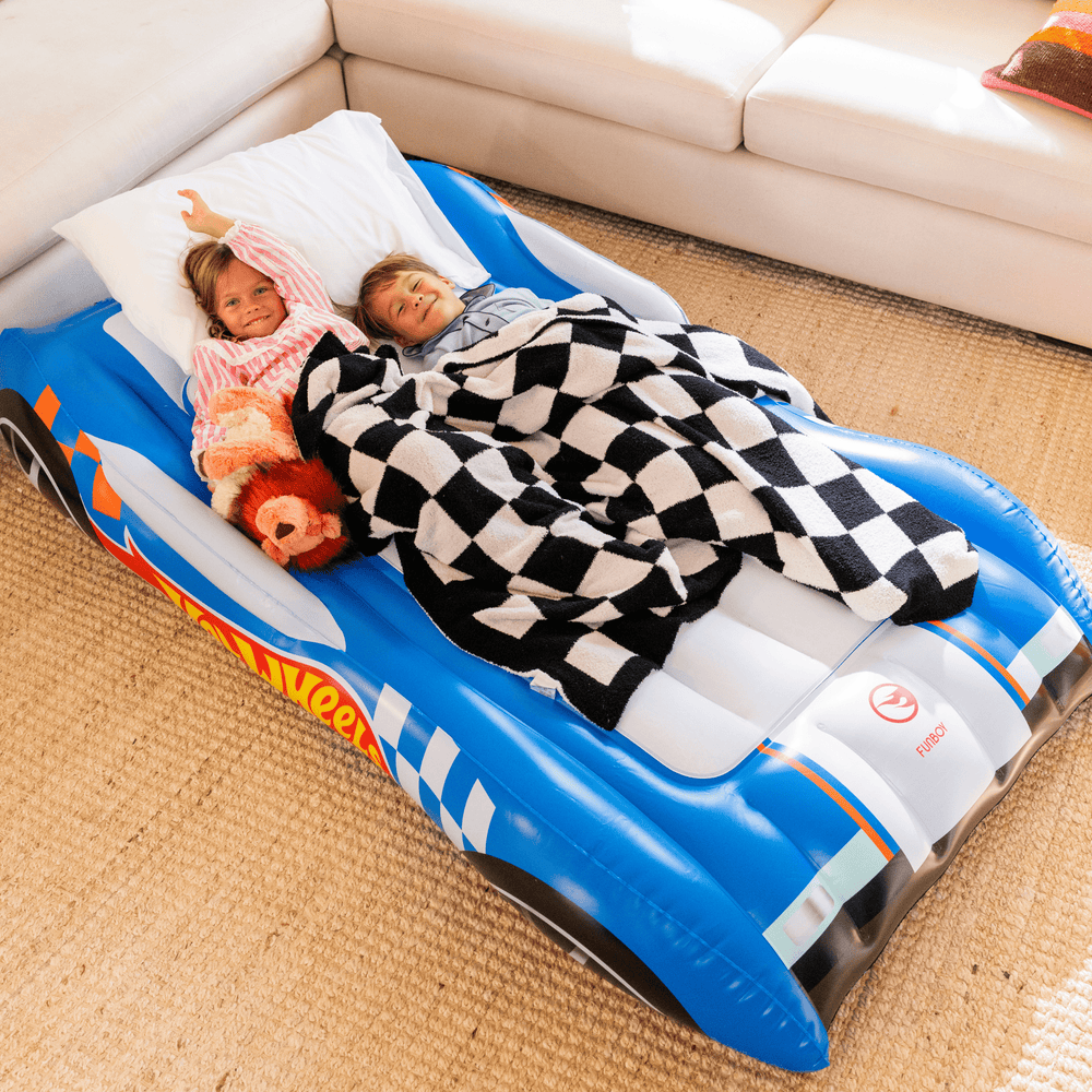 FUNBOY Hot Wheels Kids Air Mattress Sleepover Bed