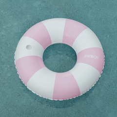 FUNBOY Giant Vintage Purple Stripe Inflatable Pool Float w/ Cup Holder 48"