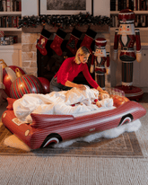 FUNBOY Kids Sleepover Bed - Christmas Convertible Air Mattress