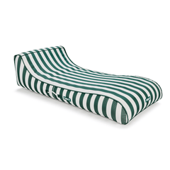 FUNBOY Fabric Covered Pool Float - Green Cabana Sunbed Lounger