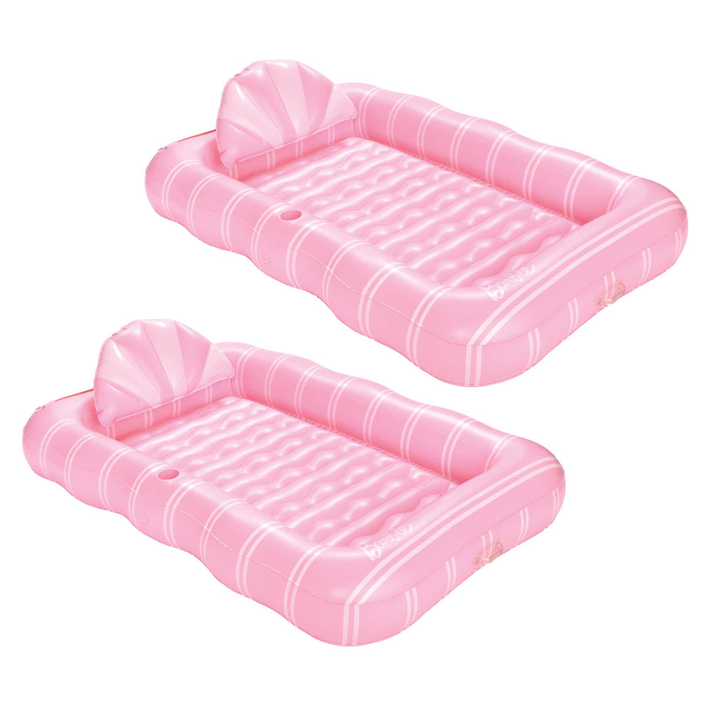 FUNBOY Barbie Tanning Pool Lounger: Pink, 2 Pack- FUNBOY