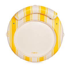 FUNBOY Yellow & White Floating Dock. Leisure Island