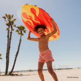 FUNBOY Hot Wheels Checkered Flame Surfboard Pool Float