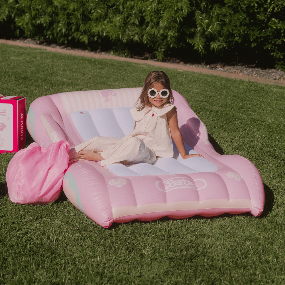 FUNBOY Barbie Bed: Inflatable Kid's Sleepover Bed