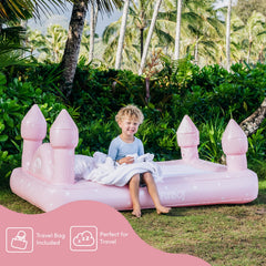 FUNBOY Kids Sleepover Bed - Pink Castle Air Mattress