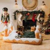 FUNBOY Kids Sleepover Bed - Christmas Gingerbread Air Mattress