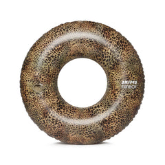 FUNBOY SKIMS x FUNBOY Luxe Cheetah Tube Float- 46" Inflated w/ cup holder