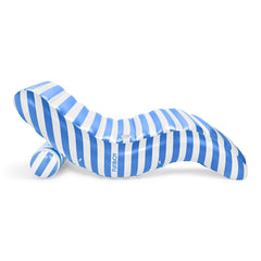 FUNBOY Blue Striped Chaise Lounger Pool Float