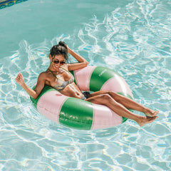 FUNBOY Green & Pink Vintage Lux Tube Float