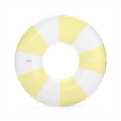 FUNBOY Yellow Vintage Stripe Tube Float