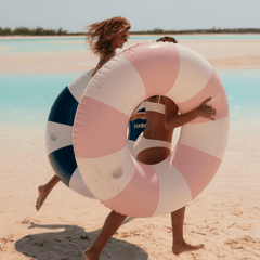 FUNBOY Pink Vintage Striped Tube Float