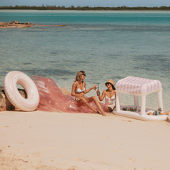 FUNBOY Pool Tube Float: Pink & White, Striped