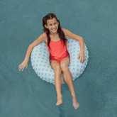 FUNBOY Blue Gingham Kids Tube Float