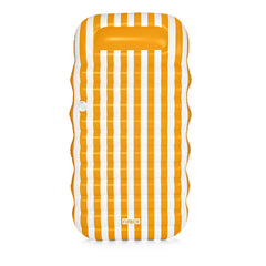 FUNBOY Flat Lounger Yellow Stripe