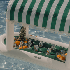 FUNBOY Green Floating Cabana Bar