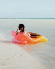 FUNBOY Clear Rainbow Chaise Lounger Pool Float