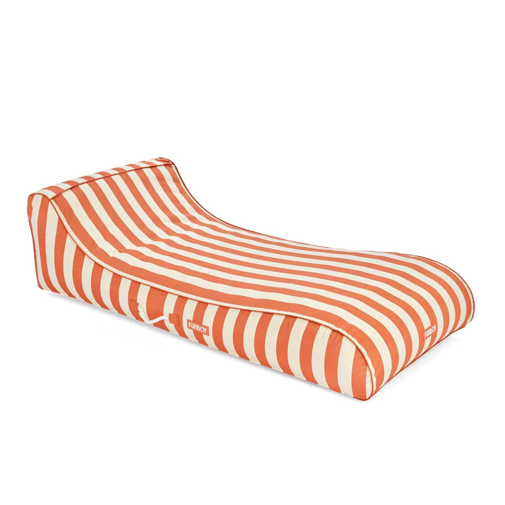 FUNBOY Fabric Covered Pool Float - Orange Sunbed Lounger