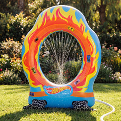 FUNBOY Ring of Fire Outdoor Sprinkler Water Sprinkler for Kids - Hot Wheels