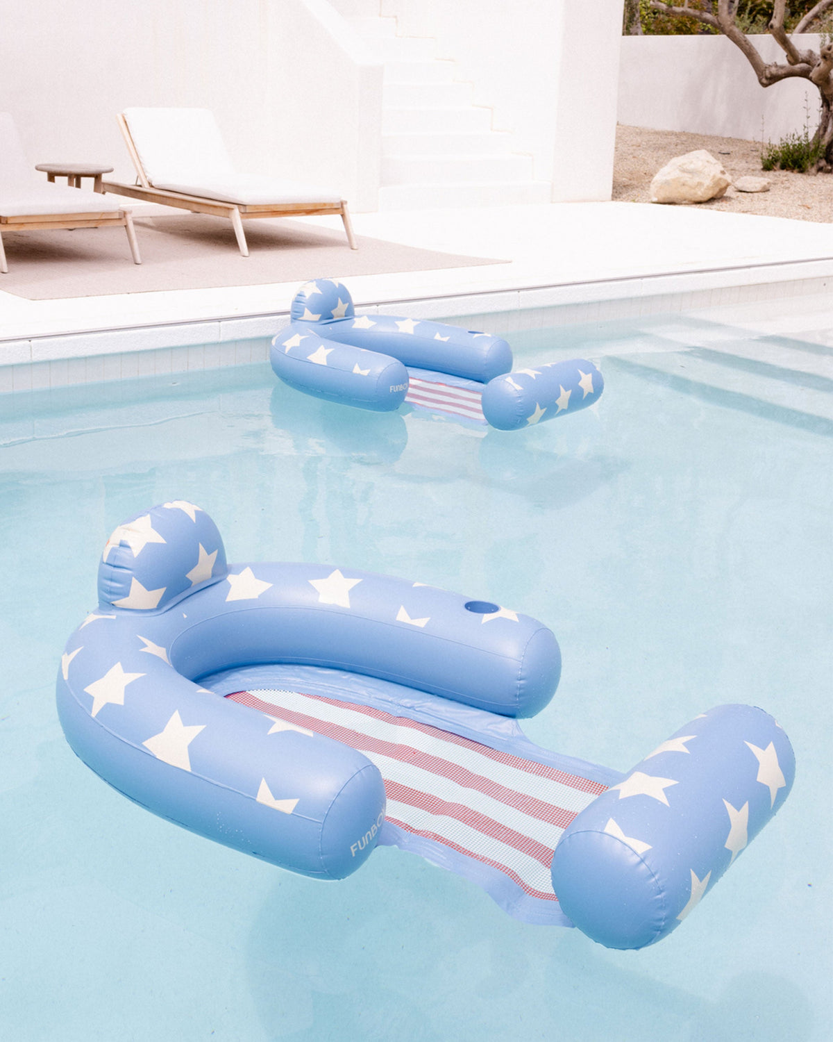 FUNBOY Stars & Stripes Mesh Chair Pool Float - 2 Pack