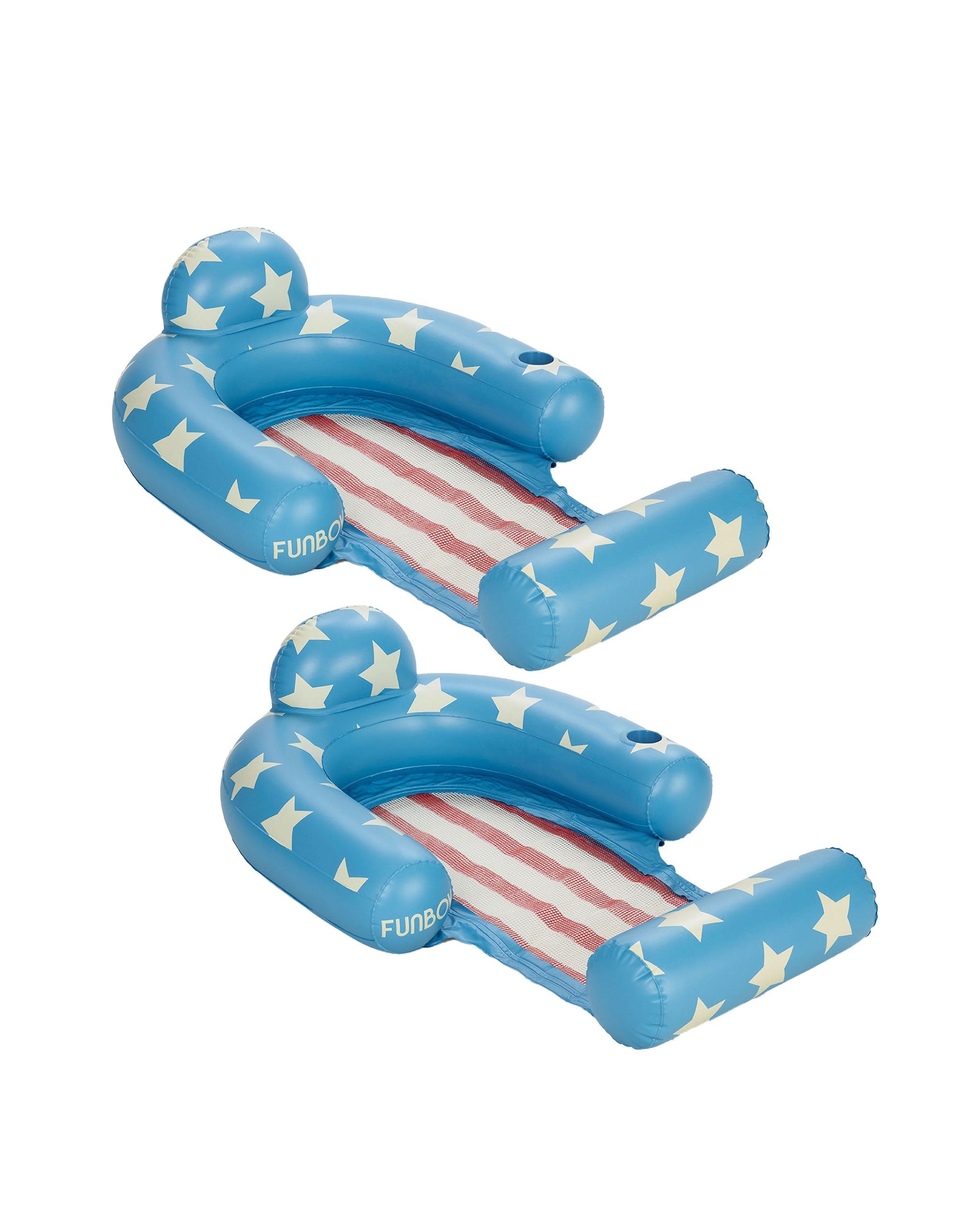 FUNBOY Stars & Stripes Mesh Chair Pool Float - 2 Pack