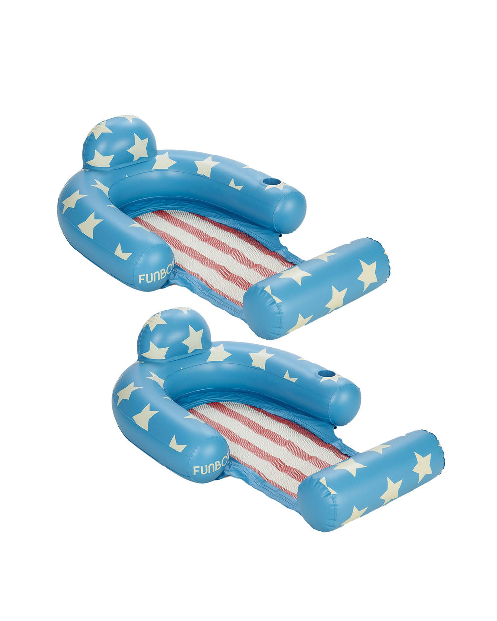FUNBOY Stars & Stripes Mesh Chair Pool Float - 2 Pack