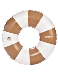 FUNBOY Large Pool Tube Float: Mocha & White Stripes, 48"