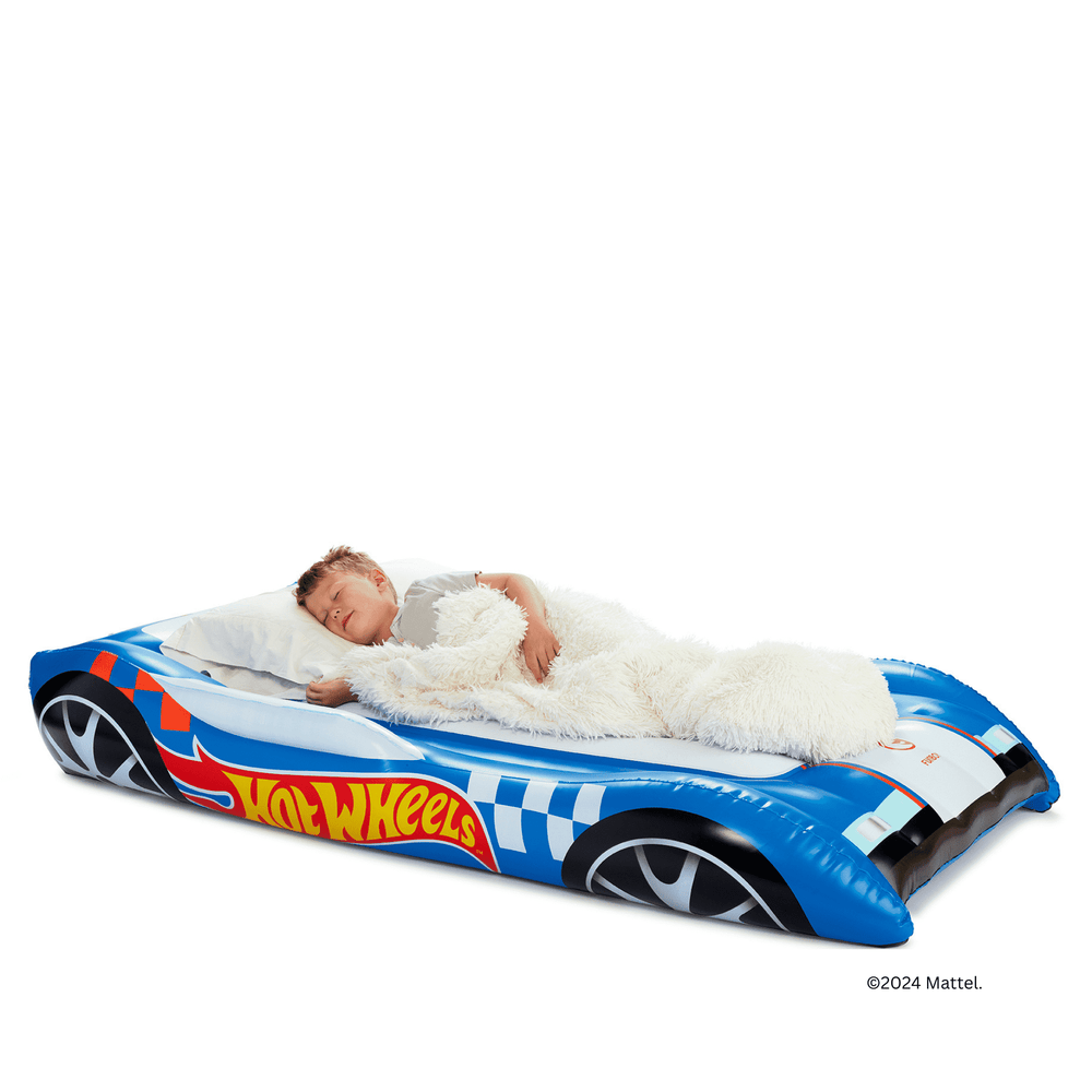FUNBOY Hot Wheels Kids Air Mattress Sleepover Bed