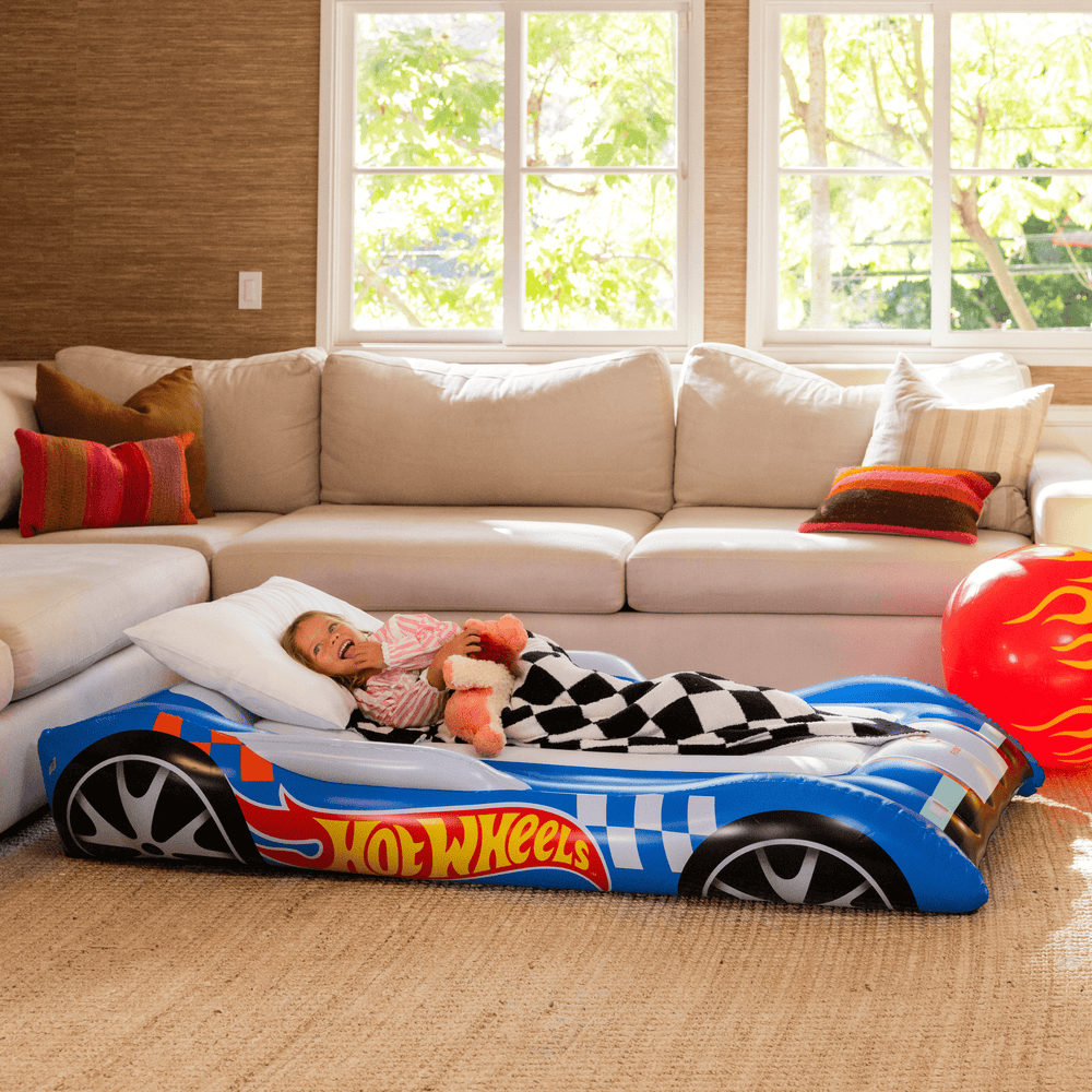 FUNBOY Hot Wheels Kids Air Mattress Sleepover Bed
