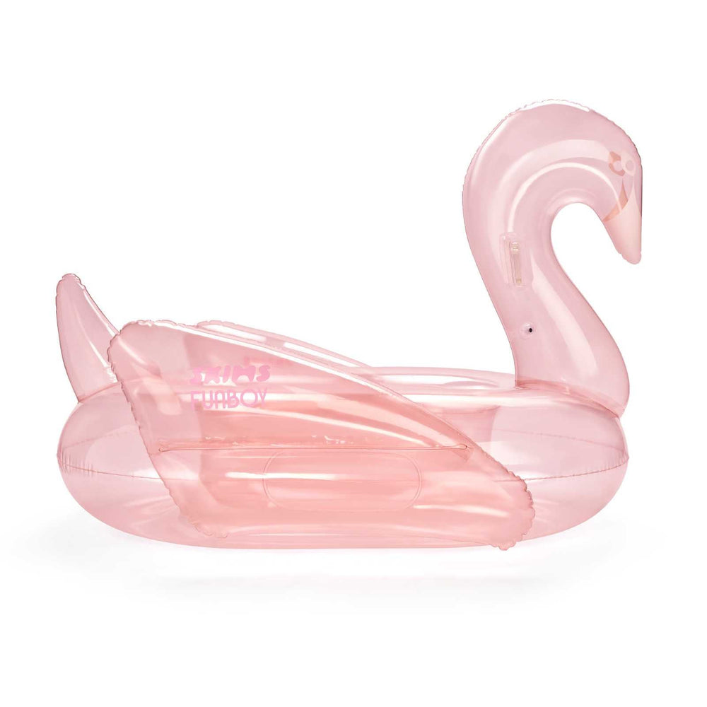 FUNBOY SKIMS x FUNBOY Cherry Blossom Clear Swan Pool Float
