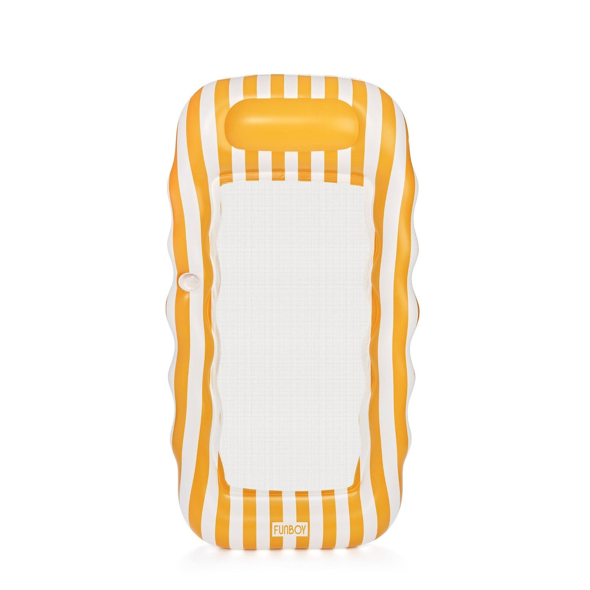 FUNBOY Mesh Lounger Yellow Stripe