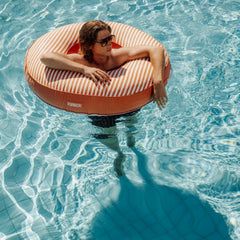 FUNBOY Fabric Covered Tube Float - Orange Stripe
