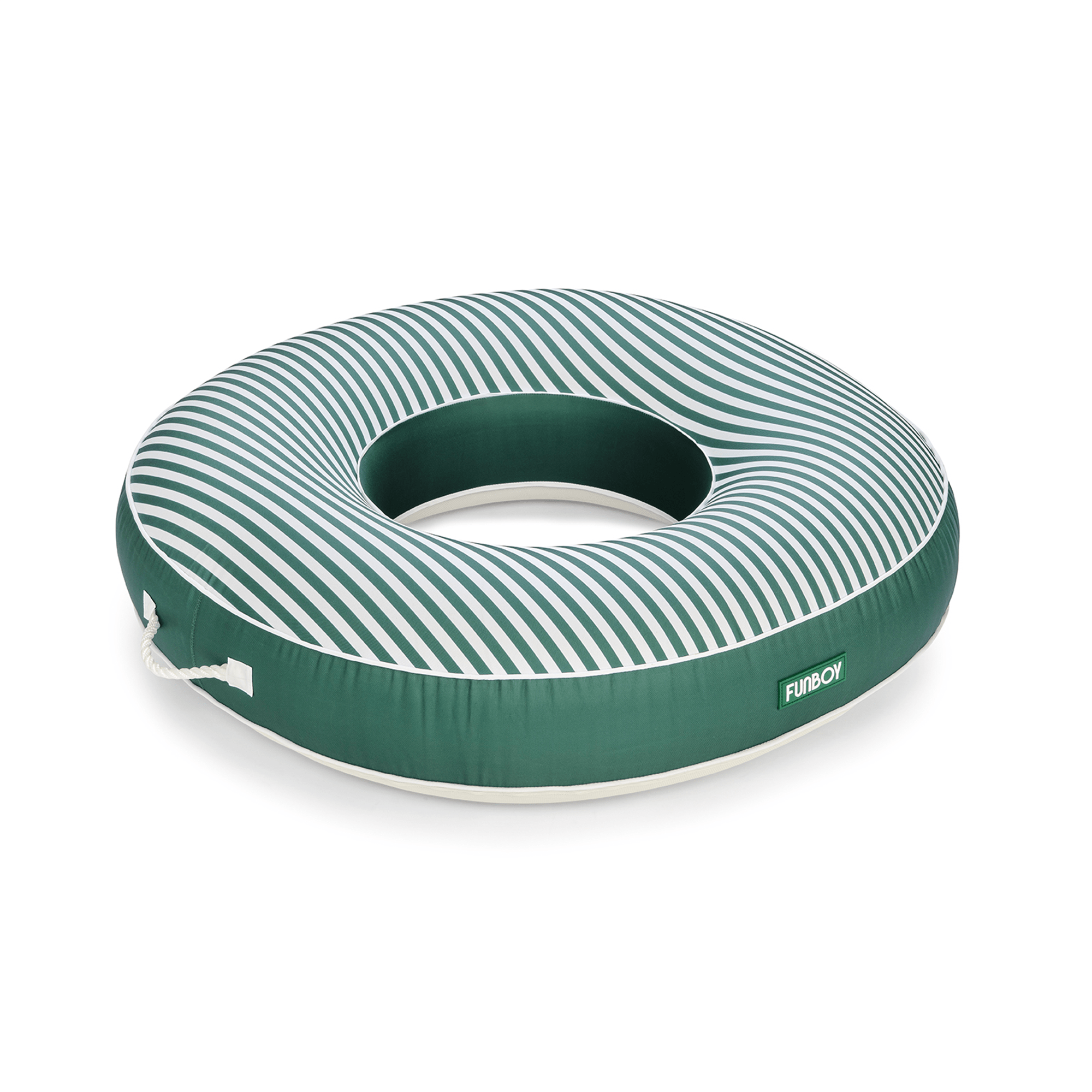 FUNBOY Fabric Covered Tube Float - Green Stripe