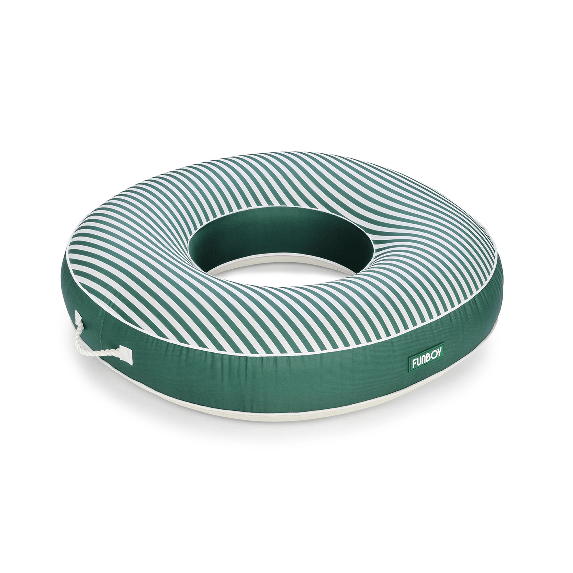 FUNBOY Fabric Covered Tube Float - Green Stripe