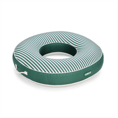 FUNBOY Fabric Covered Tube Float - Green Stripe