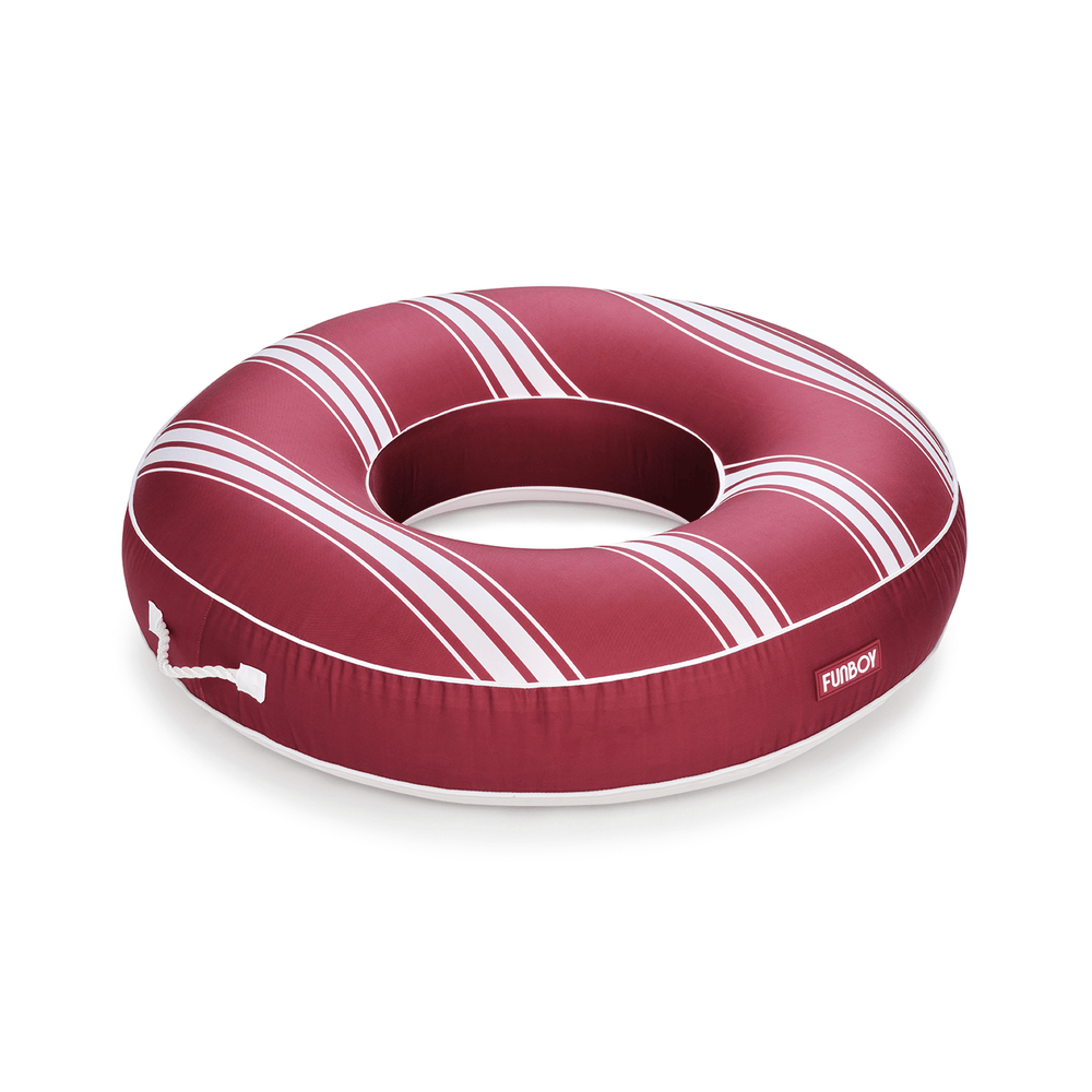 FUNBOY Fabric Covered Tube Float - Red Stripe