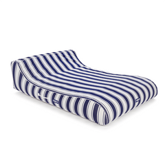 FUNBOY XL Fabric Covered Pool Float Sunbed Lounger - Navy Stripe