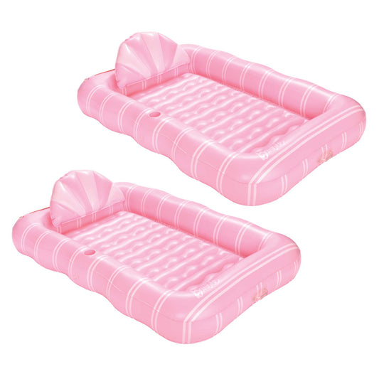 FUNBOY Barbie Tanning Pool Lounger: Pink, 2 Pack- FUNBOY