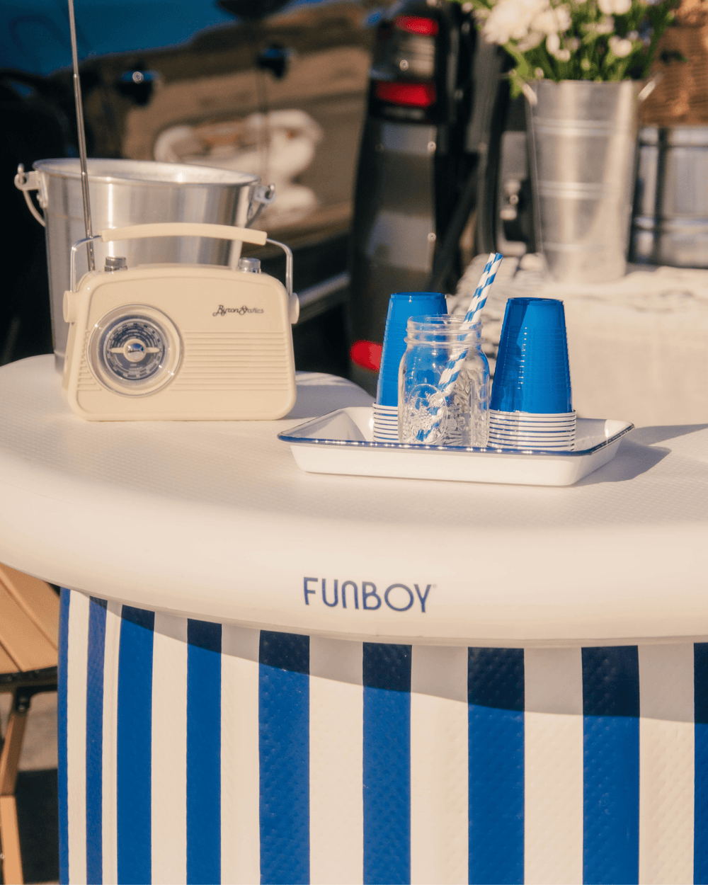 FUNBOY Inflatable Portable Bar perfect for Tailgates & Parties