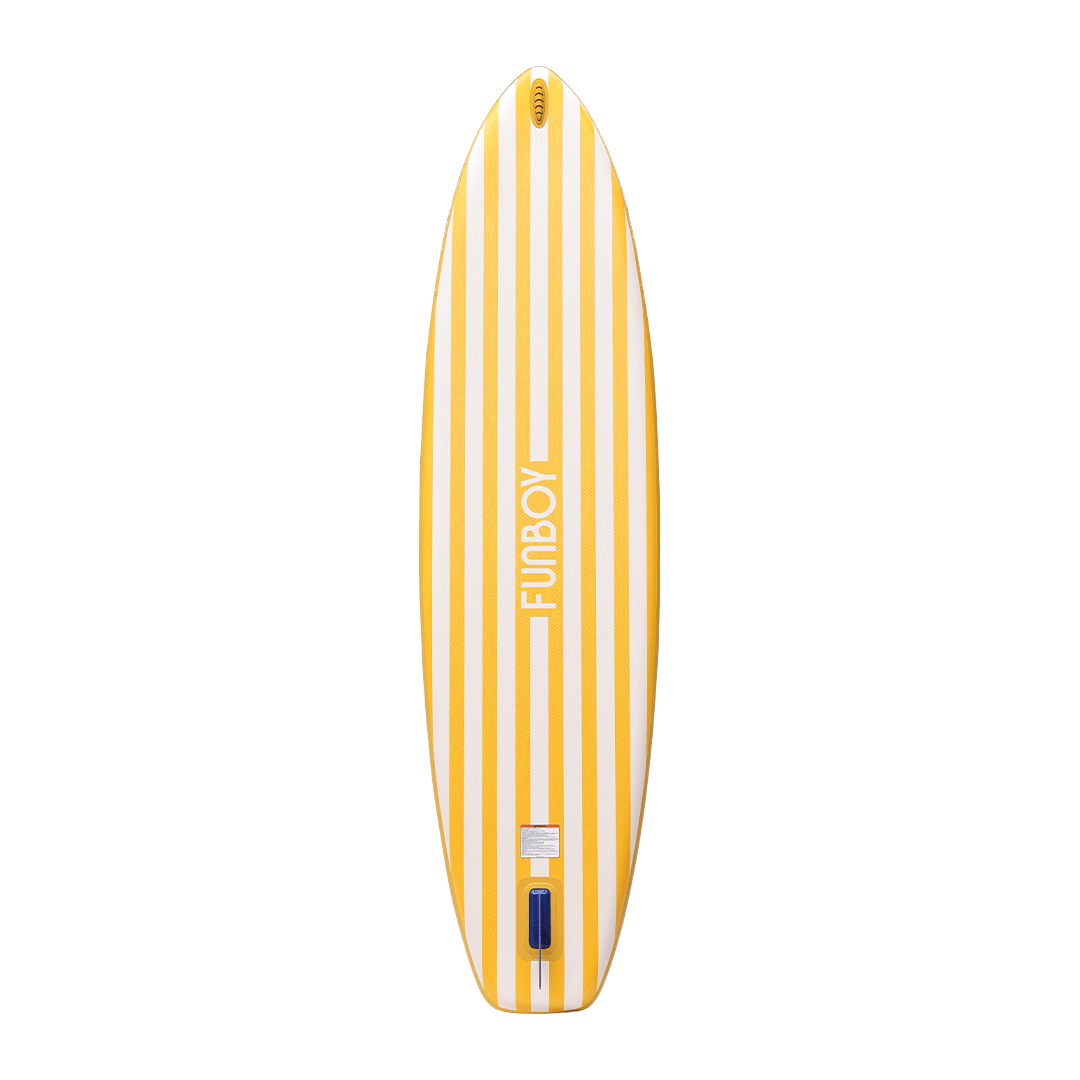 FUNBOY 11"6' Inflatable Stand Up Paddle Board - Yellow & White Cabana Stripe