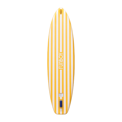 FUNBOY 11"6' Inflatable Stand Up Paddle Board - Yellow & White Cabana Stripe