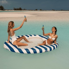 FUNBOY Floating Pool Hammock: Clover Leisure Island, Blue