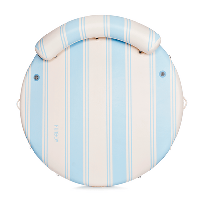 FUNBOY Inflatable Dock & Floating Island - Light Blue