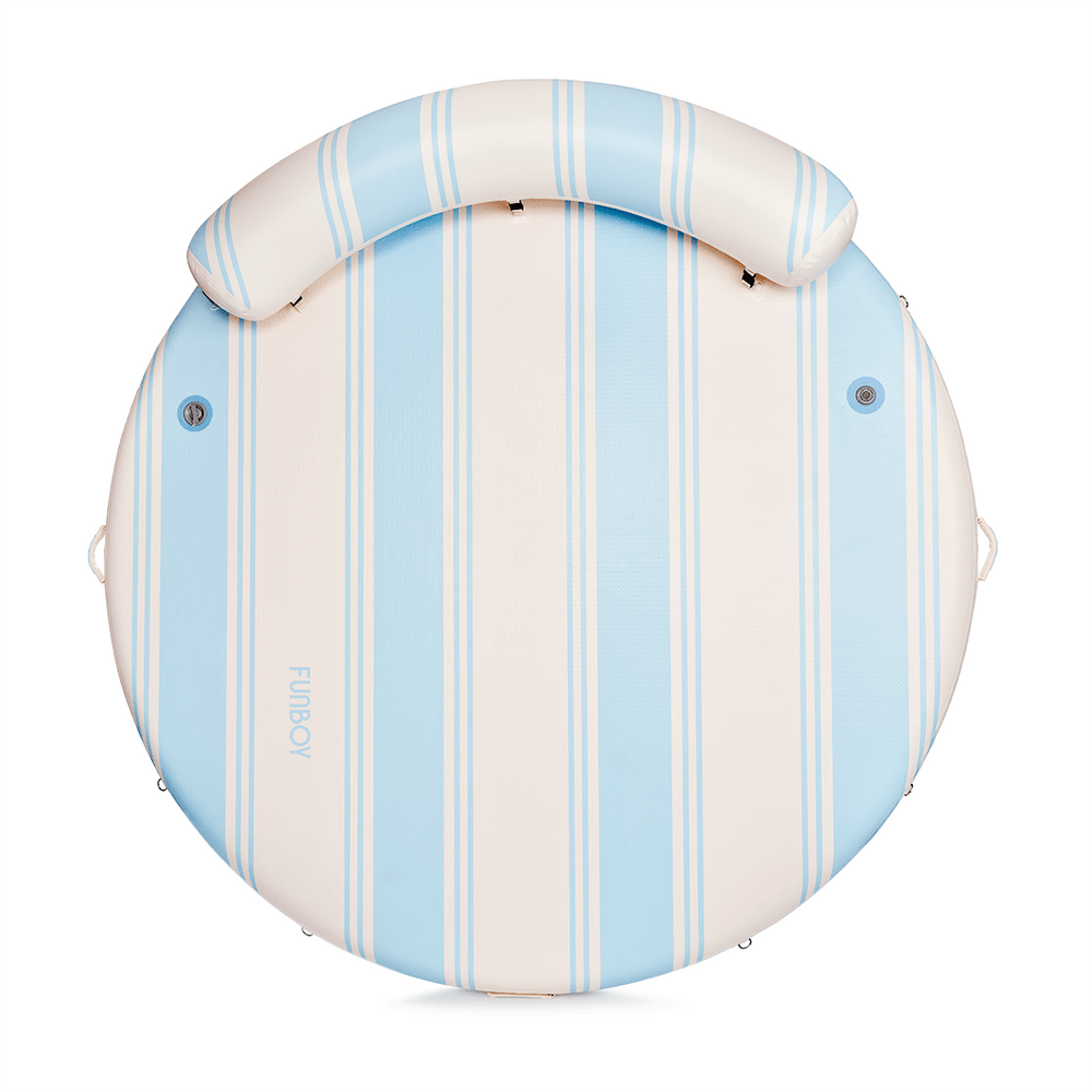 FUNBOY Inflatable Dock & Floating Island - Light Blue