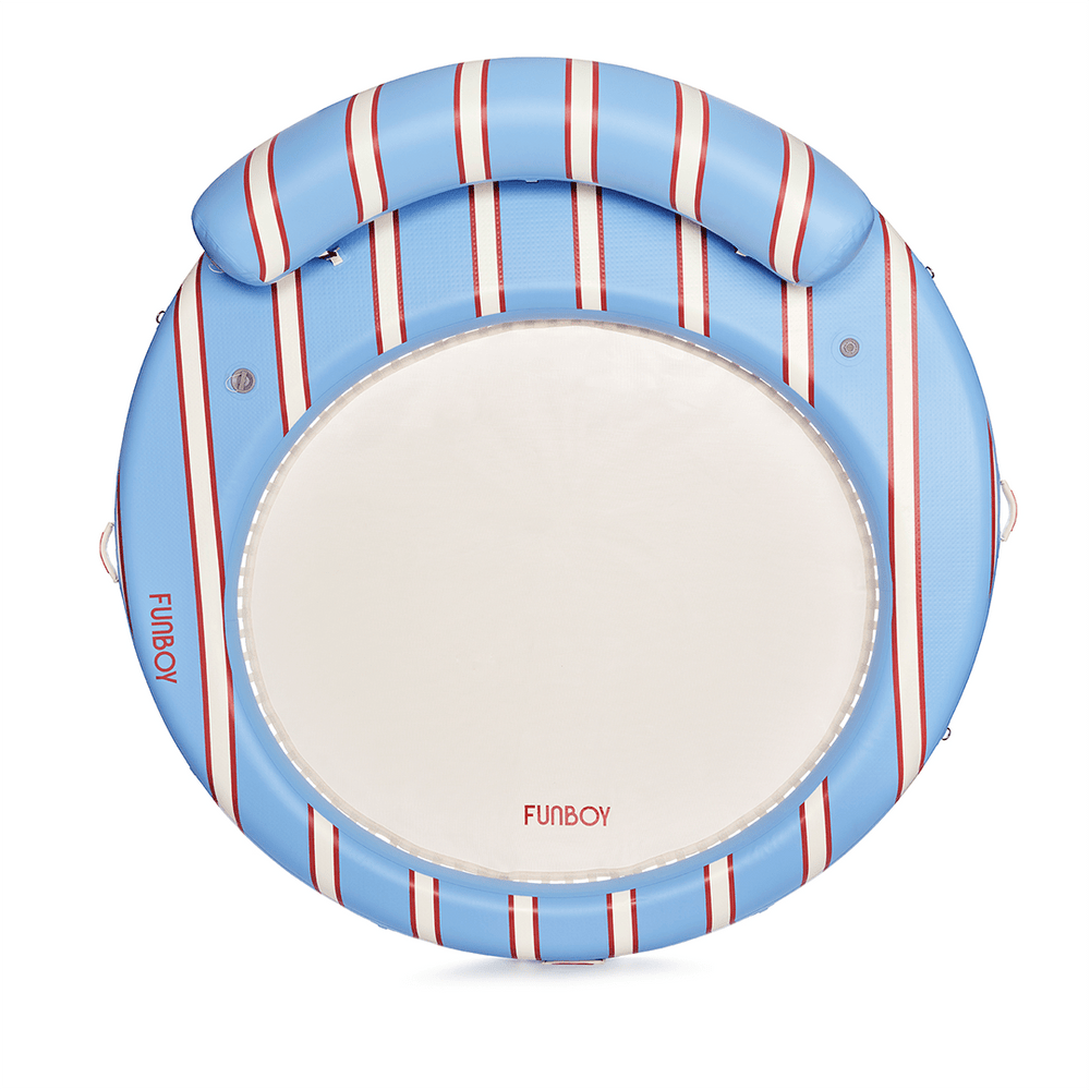 FUNBOY Blue & Red Floating Dock. Leisure Island