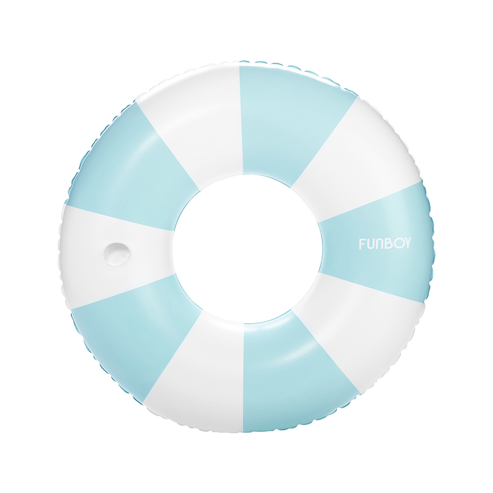 FUNBOY Blue Vintage Stripe Ring Tube Pool Float