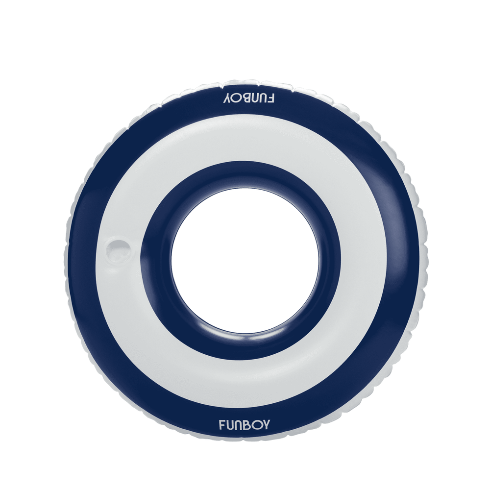 FUNBOY Pool Tube Float: Navy Blue & White, Striped