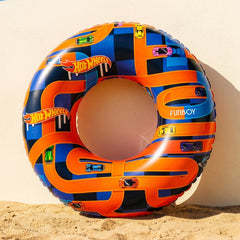 FUNBOY Hot Wheels Kids Checkered Flame Tube Float