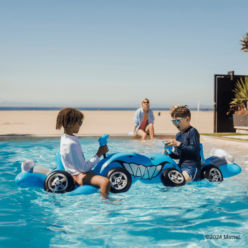 FUNBOY Hot Wheels Kids Sharkruiser Float w/ Water Squirter