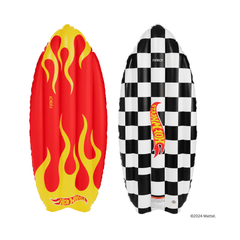 FUNBOY Hot Wheels Checkered Flame Surfboard Pool Float